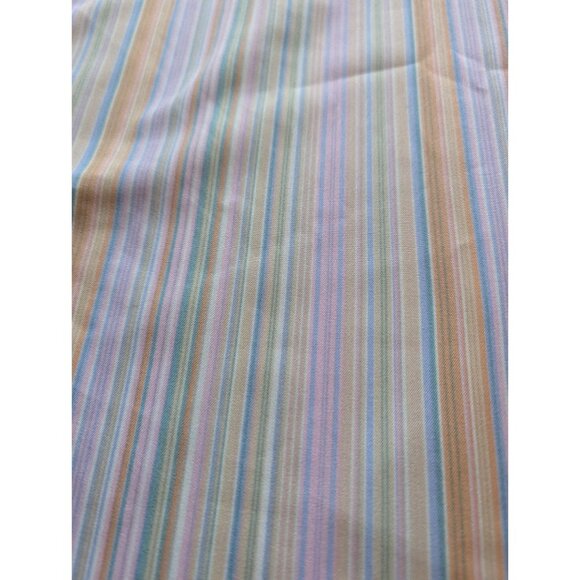 Ample Annie Striped Button-Up Shirt L Multicolor Cotton/Polyester - Picture 6 of 6